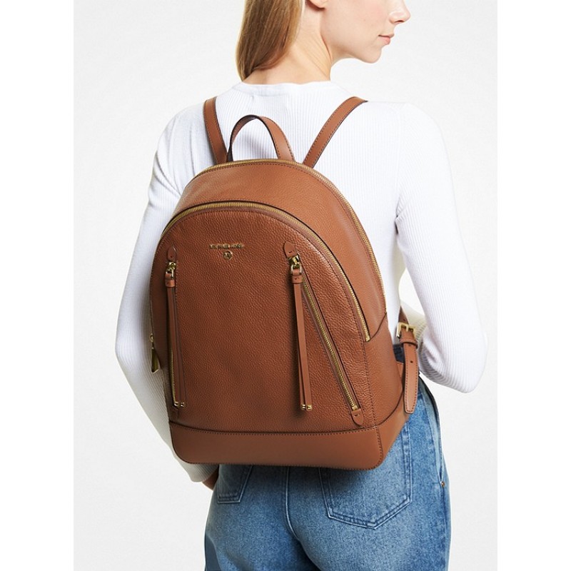 Brooklyn Large Pebbled Leather Backpack