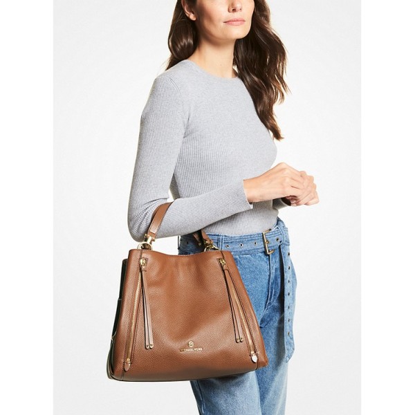 Brooklyn Large Pebbled Leather Tote Bag