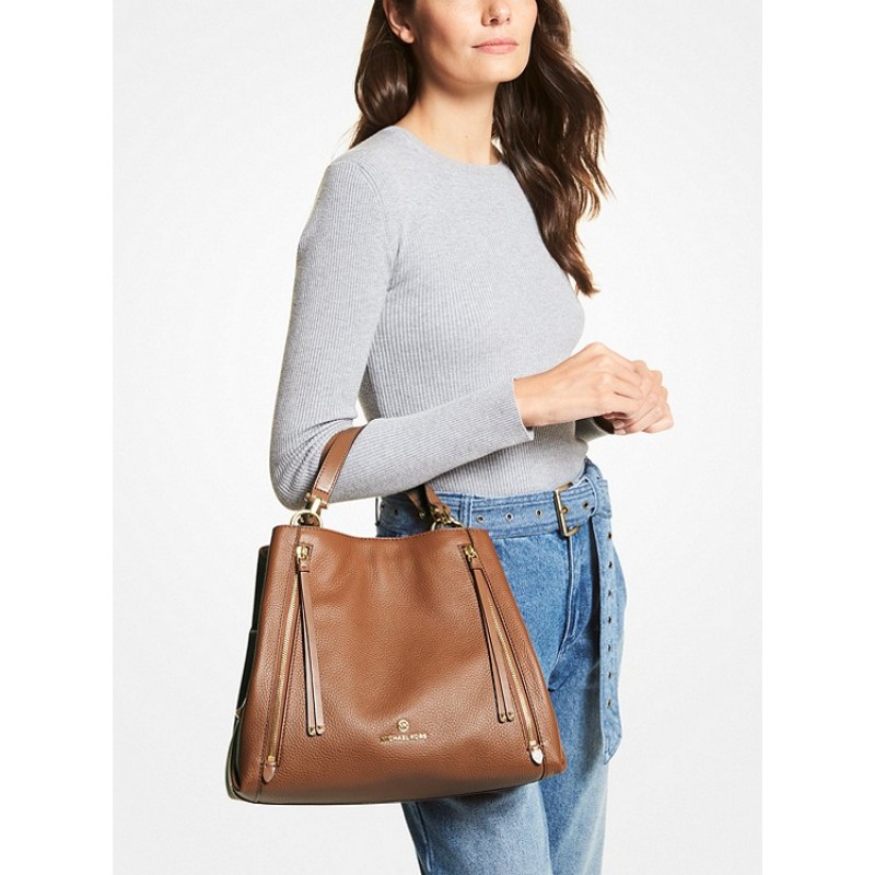 Brooklyn Large Pebbled Leather Tote Bag