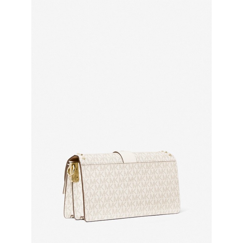 Greenwich Medium Studded Logo Shoulder Bag