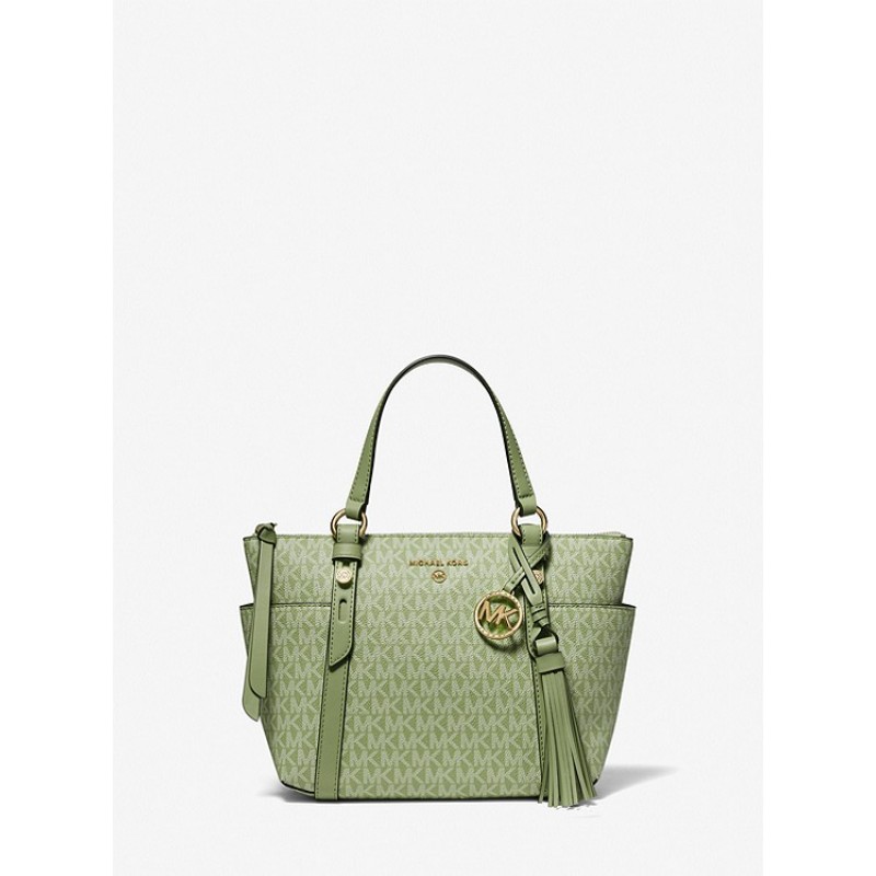 Sullivan Small Logo Top-Zip Tote Bag