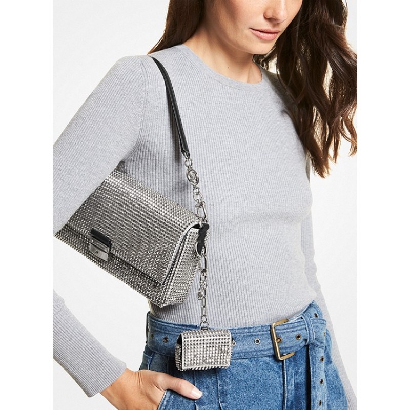 Bradshaw Small Metallic Chain Mesh Shoulder Bag