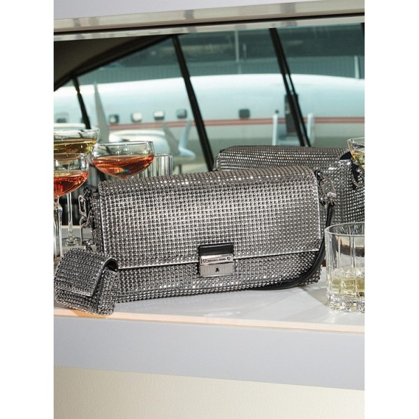 Bradshaw Small Metallic Chain Mesh Shoulder Bag