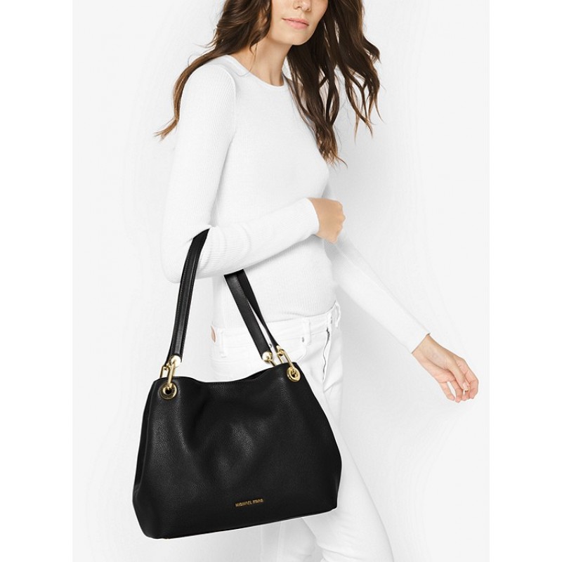 Raven Large Leather Shoulder Bag