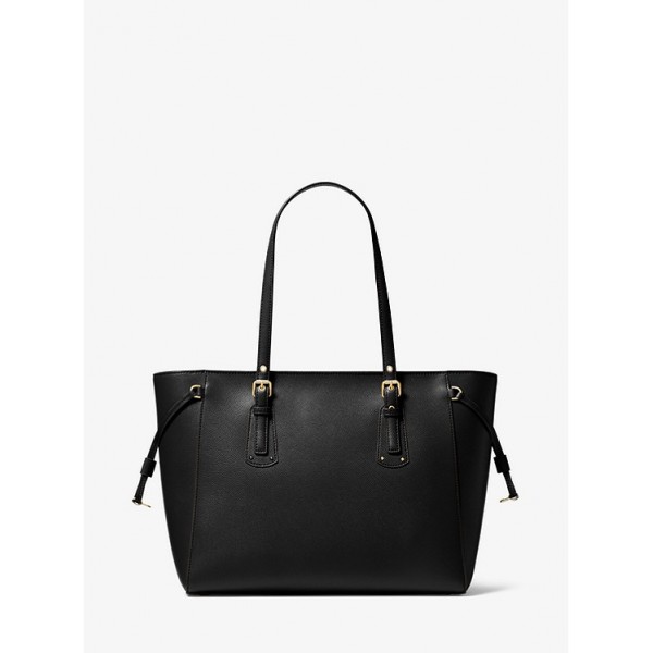 Voyager Medium Crossgrain Leather Tote Bag