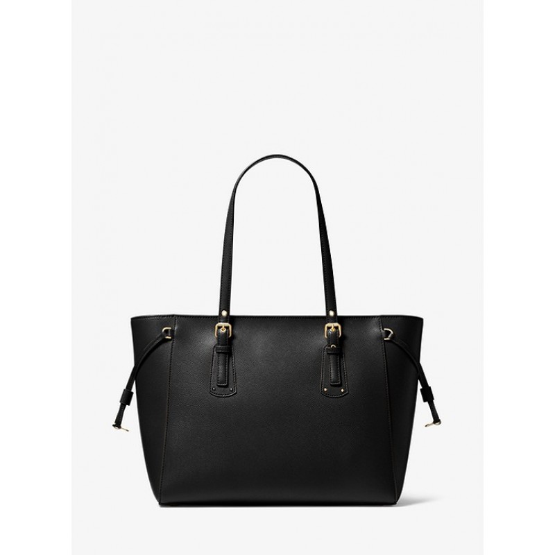 Voyager Medium Crossgrain Leather Tote Bag