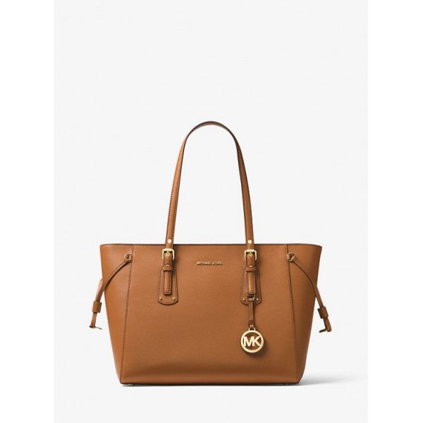 Voyager Medium Crossgrain Leather Tote Bag