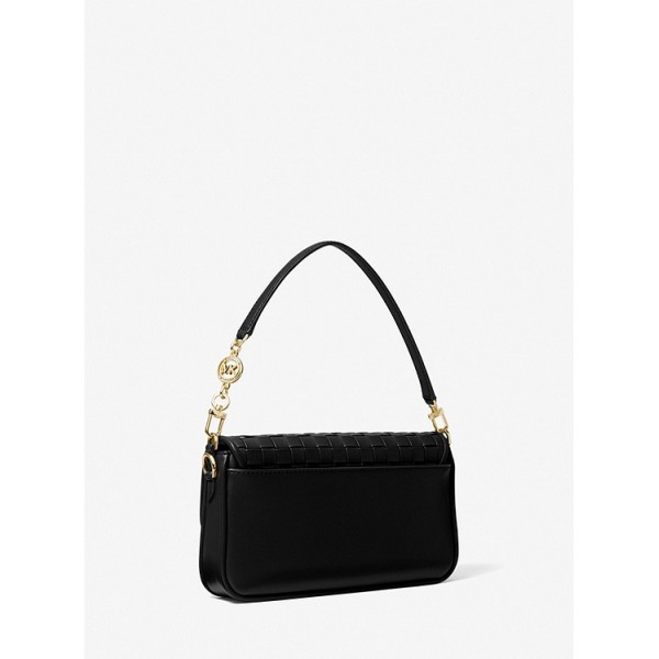 Bradshaw Small Woven Leather Shoulder Bag