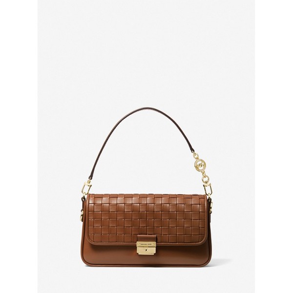 Bradshaw Small Woven Leather Shoulder Bag