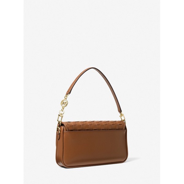 Bradshaw Small Woven Leather Shoulder Bag