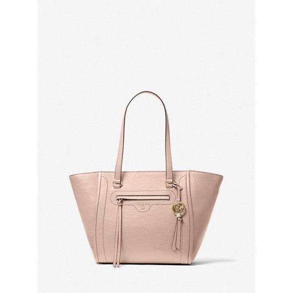 Carine Medium Pebbled Leather Tote Bag