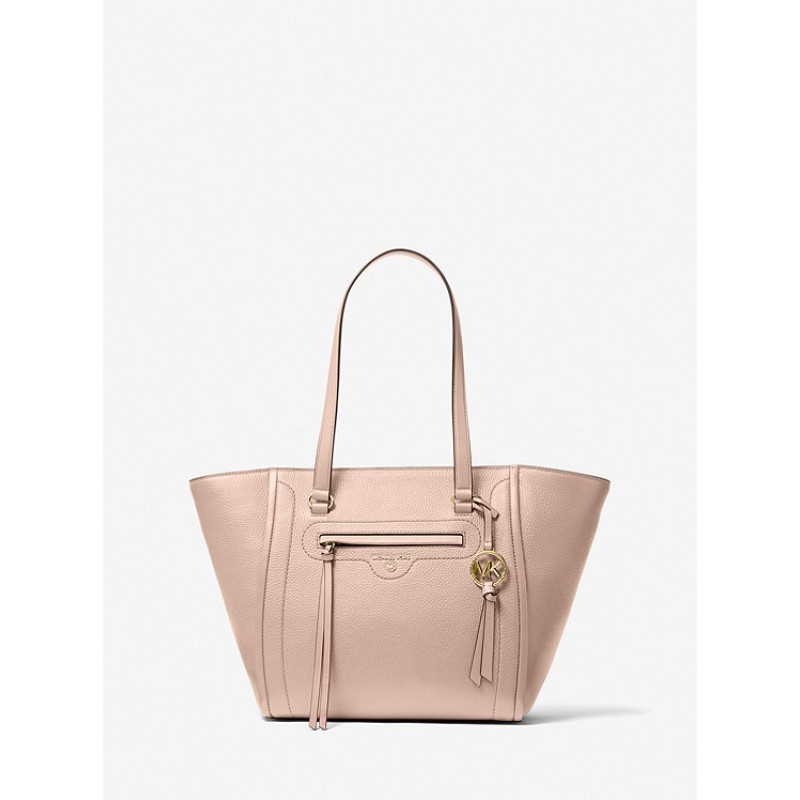 Carine Medium Pebbled Leather Tote Bag