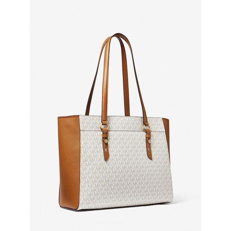 Sullivan Large Logo and Leather Tote Bag