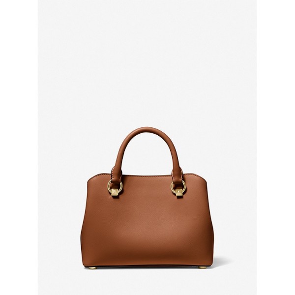 Edith Small Saffiano Leather Satchel