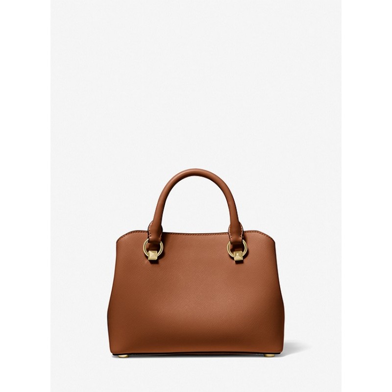 Edith Small Saffiano Leather Satchel