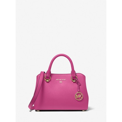 Edith Small Saffiano Leather Satchel