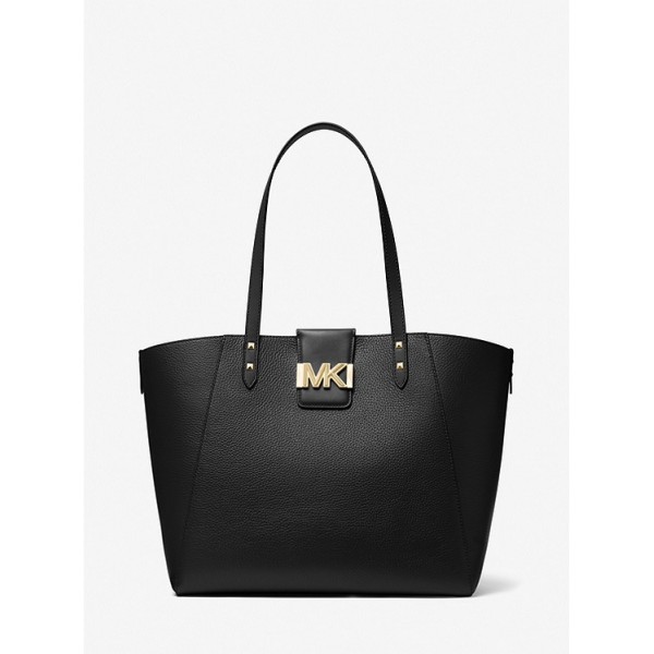 Karlie Large Pebbled Leather Tote Bag