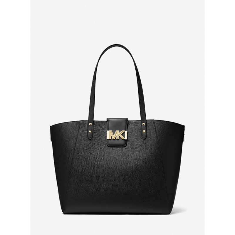 Karlie Large Pebbled Leather Tote Bag