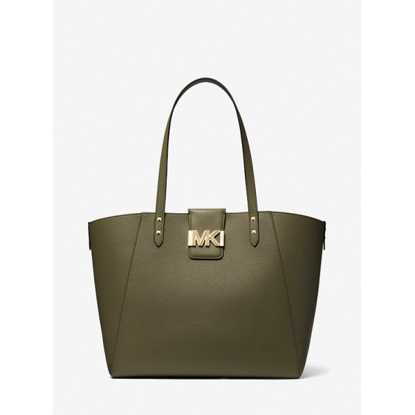 Karlie Large Pebbled Leather Tote Bag