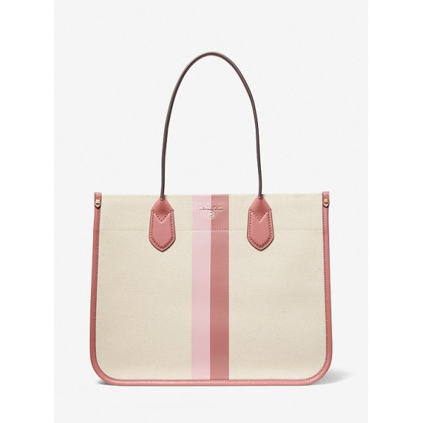 Heidi Large Stripe Canvas Tote Bag