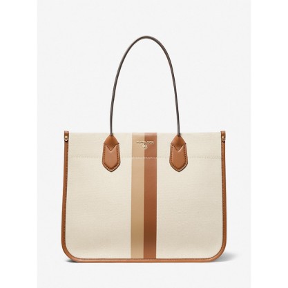 Heidi Large Stripe Canvas Tote Bag