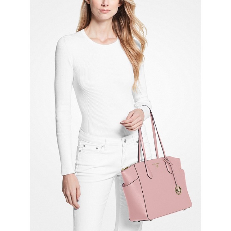 Marilyn Medium Saffiano Leather Tote Bag