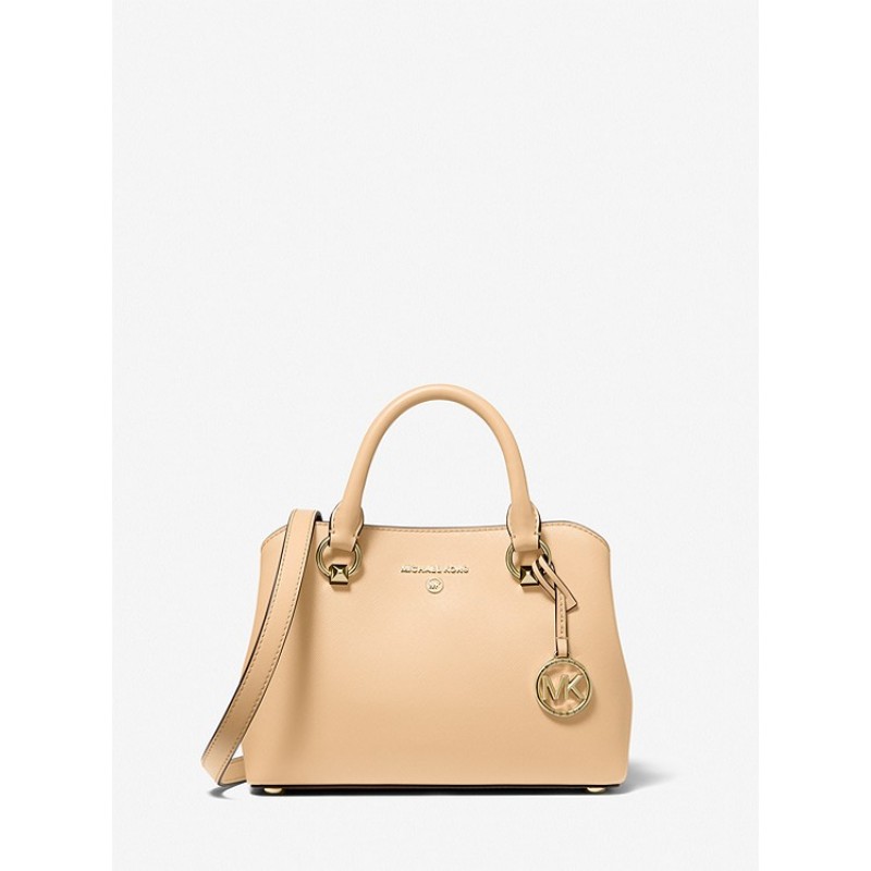 Edith Small Saffiano Leather Satchel