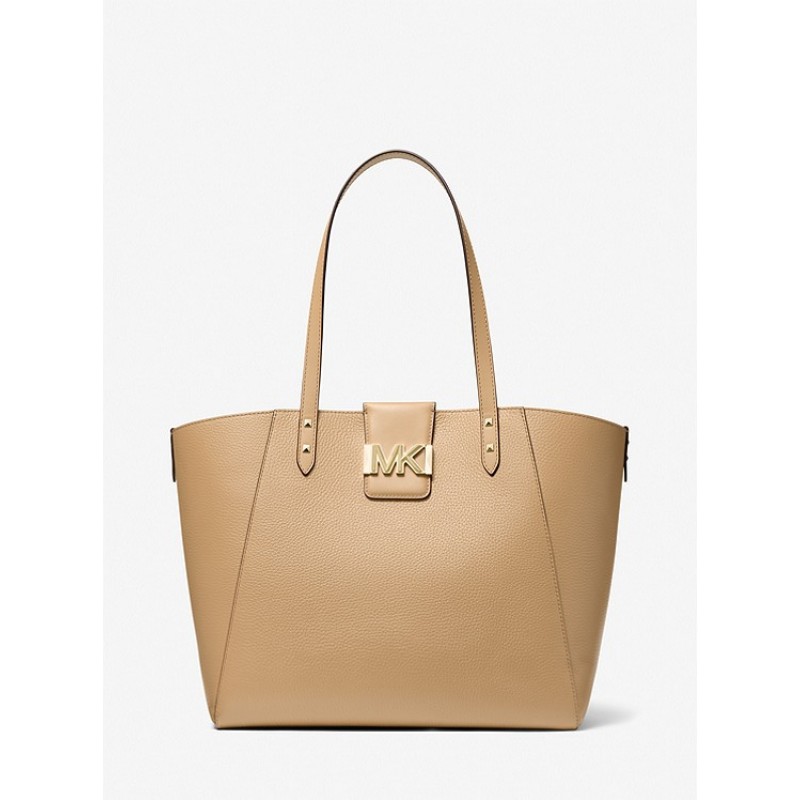 Karlie Large Pebbled Leather Tote Bag