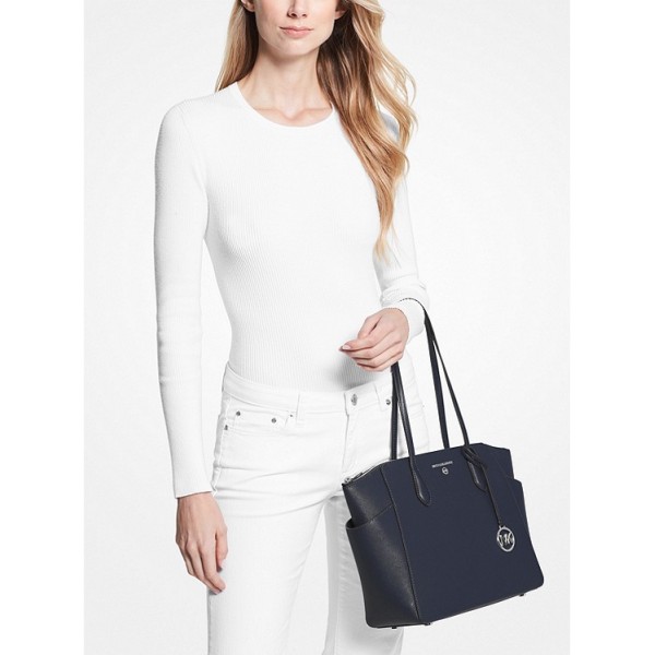 Marilyn Medium Saffiano Leather Tote Bag