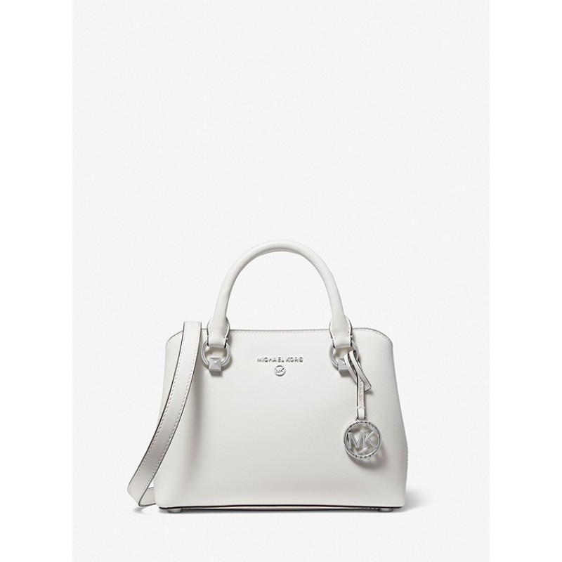 Edith Small Saffiano Leather Satchel