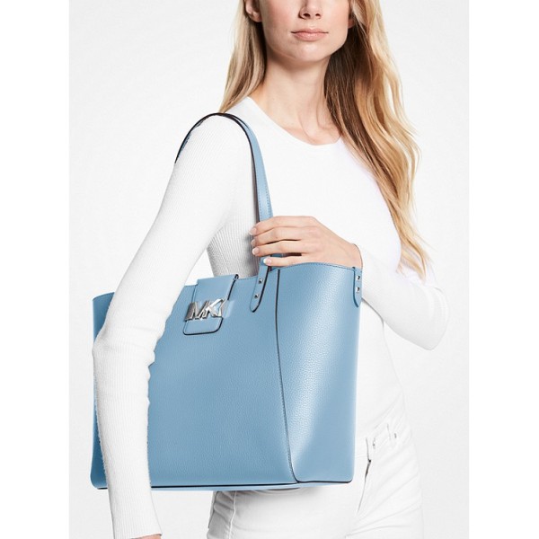 Karlie Large Pebbled Leather Tote Bag