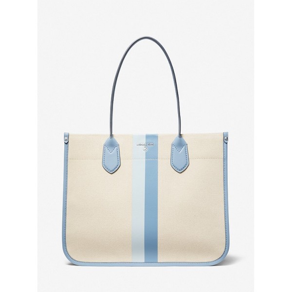 Heidi Large Stripe Canvas Tote Bag