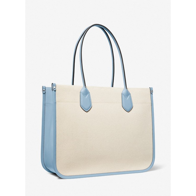 Heidi Large Stripe Canvas Tote Bag