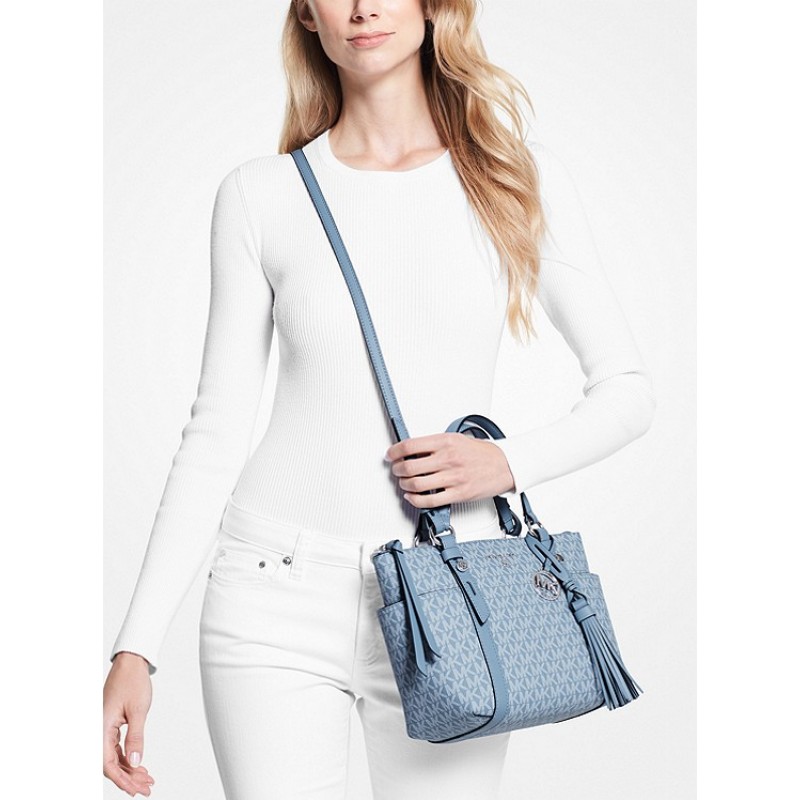 Sullivan Small Logo Top-Zip Tote Bag