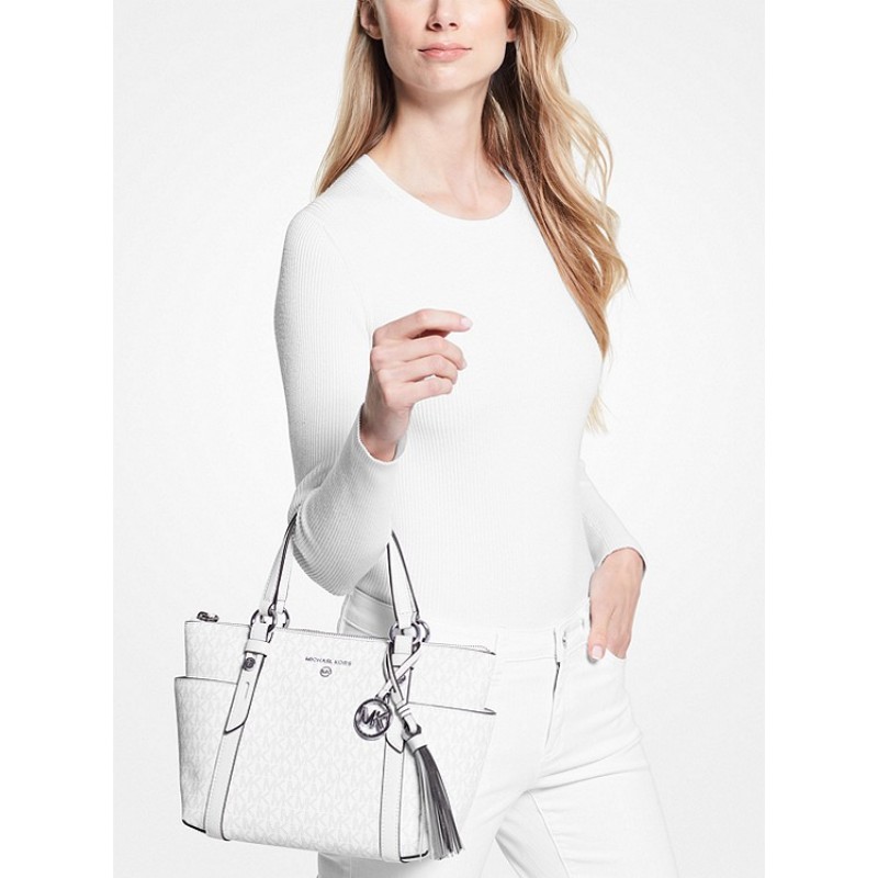 Sullivan Small Logo Top-Zip Tote Bag