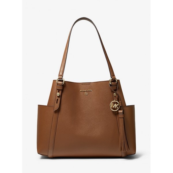 Sullivan Large Saffiano Leather Tote Bag