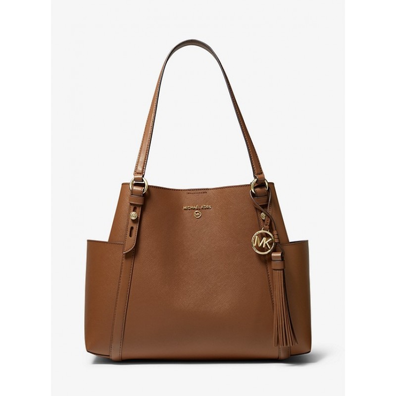 Sullivan Large Saffiano Leather Tote Bag