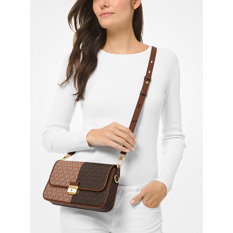 Bradshaw Small Two-Tone Logo Convertible Shoulder Bag