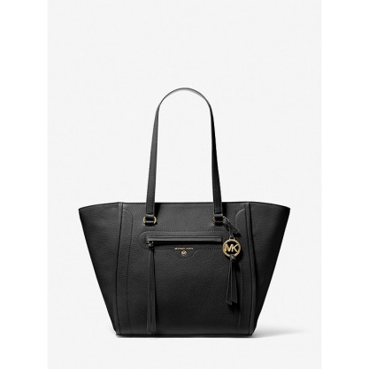 Carine Large Pebbled Leather Tote Bag