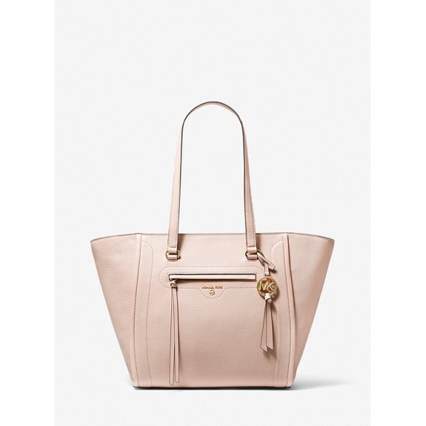 Carine Large Pebbled Leather Tote Bag