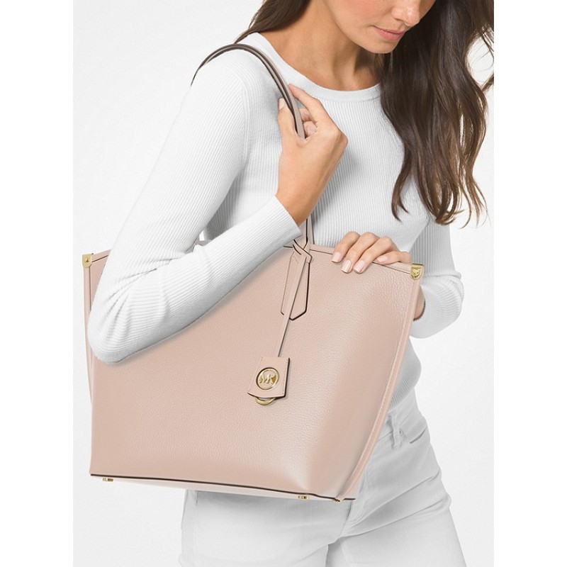 Jane Large Pebbled Leather Tote Bag