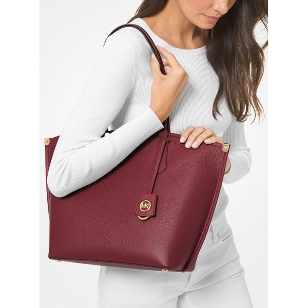 Jane Large Pebbled Leather Tote Bag