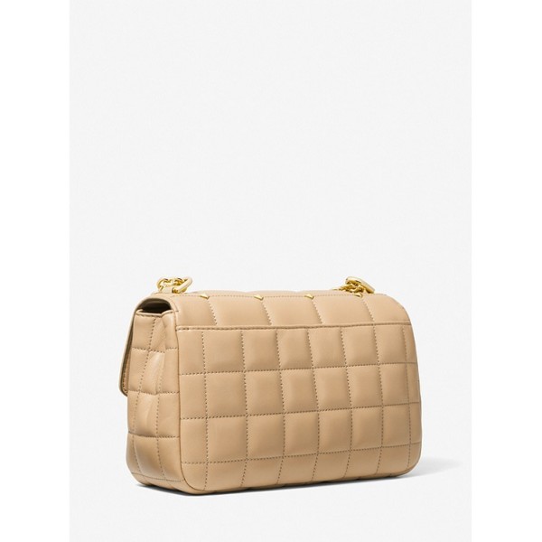 SoHo Large Studded Quilted Leather Shoulder Bag