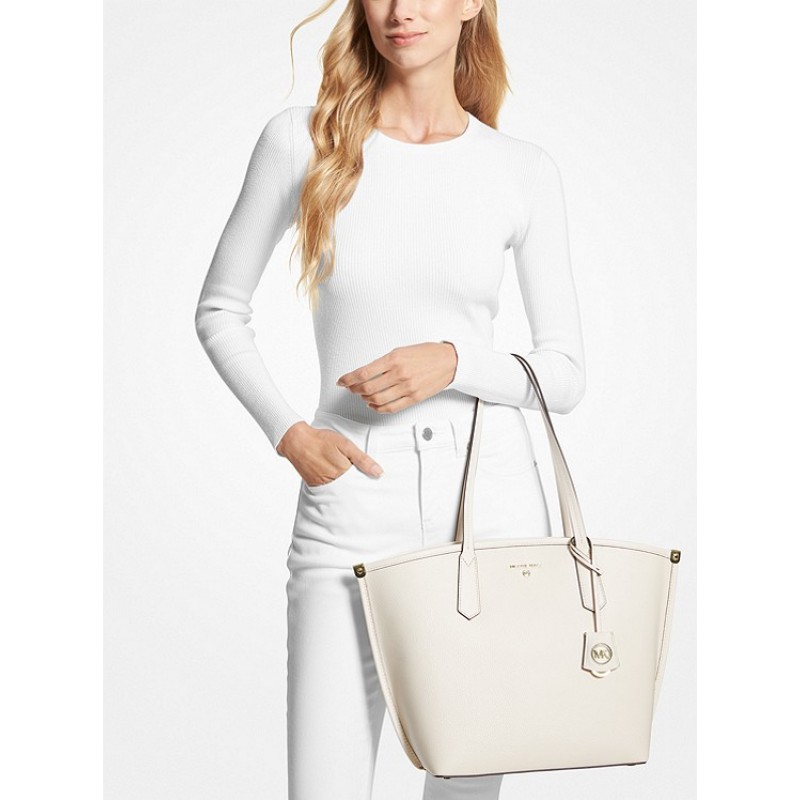 Jane Large Pebbled Leather Tote Bag