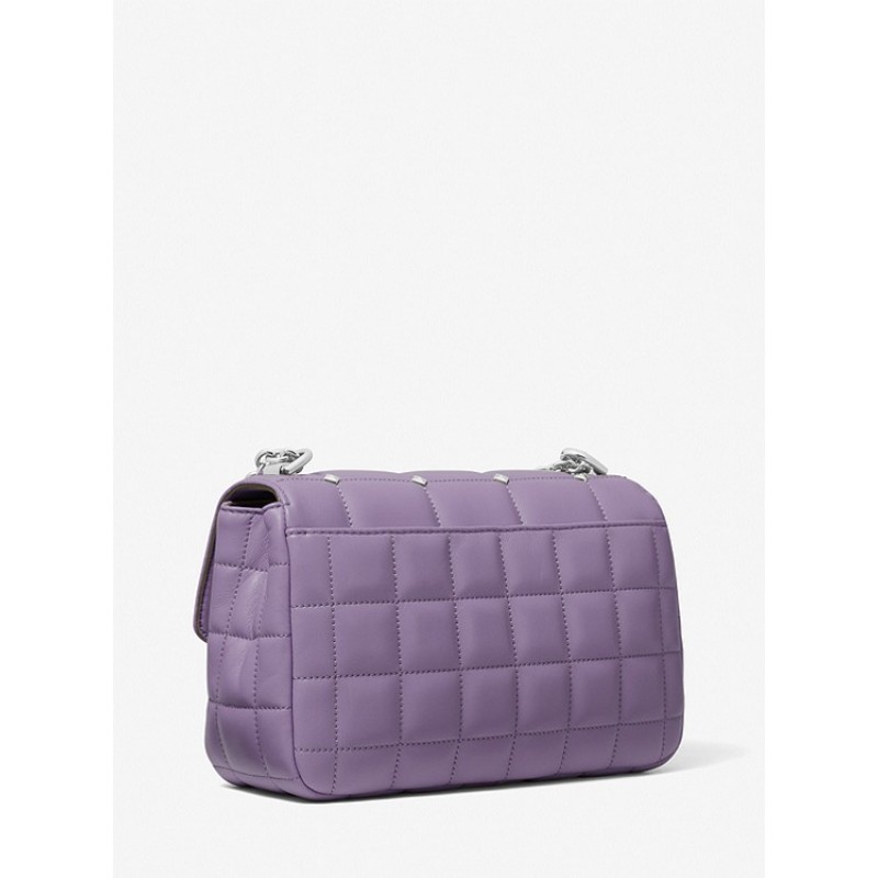 SoHo Large Studded Quilted Leather Shoulder Bag