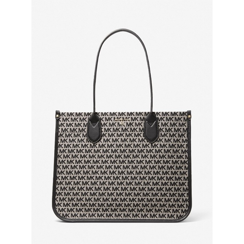 Heidi Large Logo Jacquard Tote Bag