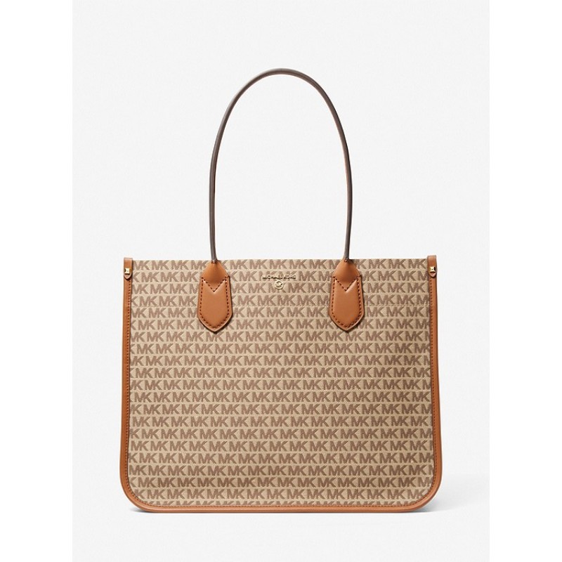 Heidi Large Logo Jacquard Tote Bag