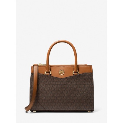 Everly Medium Logo Satchel