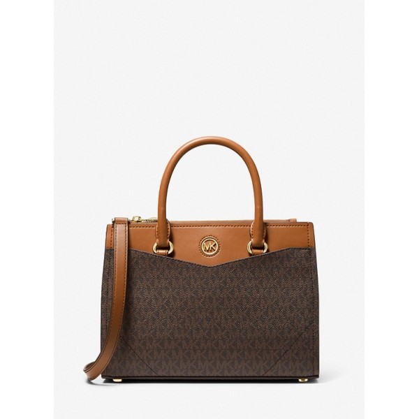 Everly Medium Logo Satchel