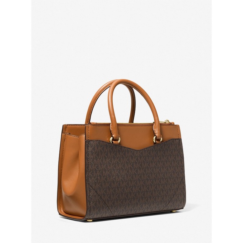 Everly Medium Logo Satchel